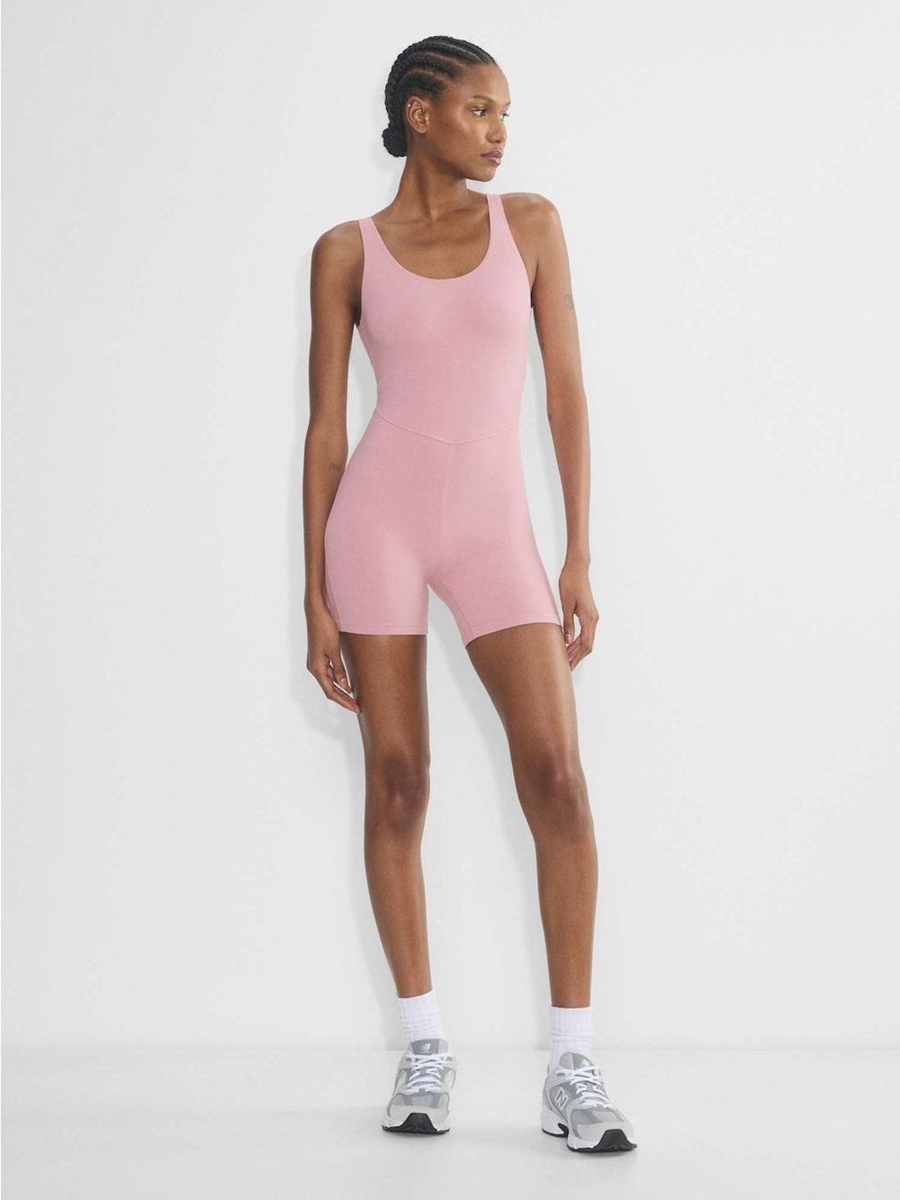 Aritzia TNA Golden BUTTER Sway Romper Tart Pink